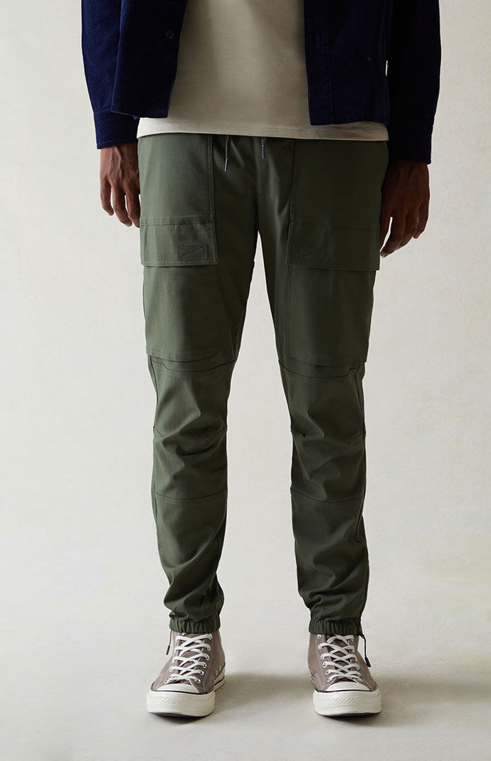 PacSun Performance Olive Slim Joggers PacSun