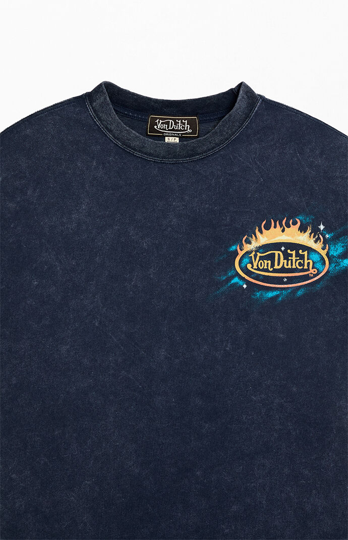 Von Dutch Logo Eyeball Oversized T-Shirt
