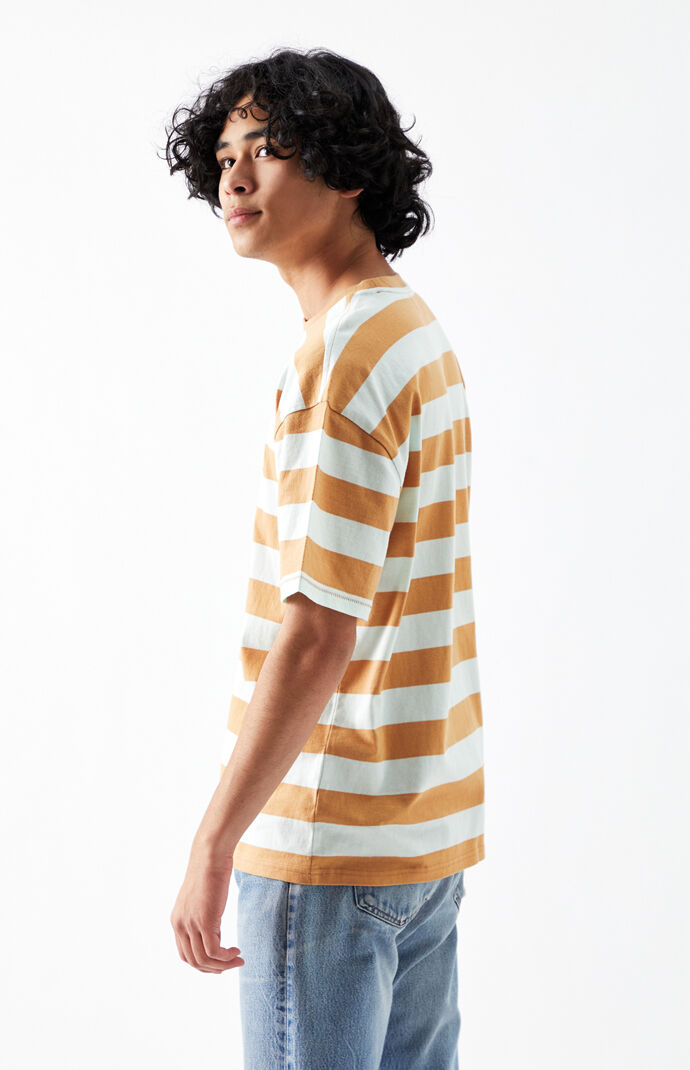 Love Hurts Striped Regular T-Shirt