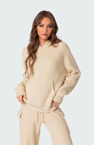 Wynter Oversized Knit Hoodie image number 1