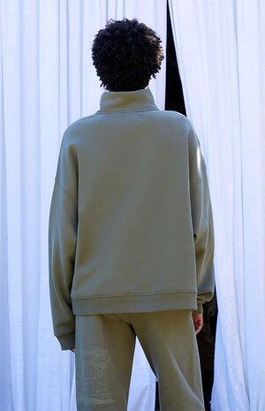 x PacSun Museum Half Zip Sweatshirt image number 5
