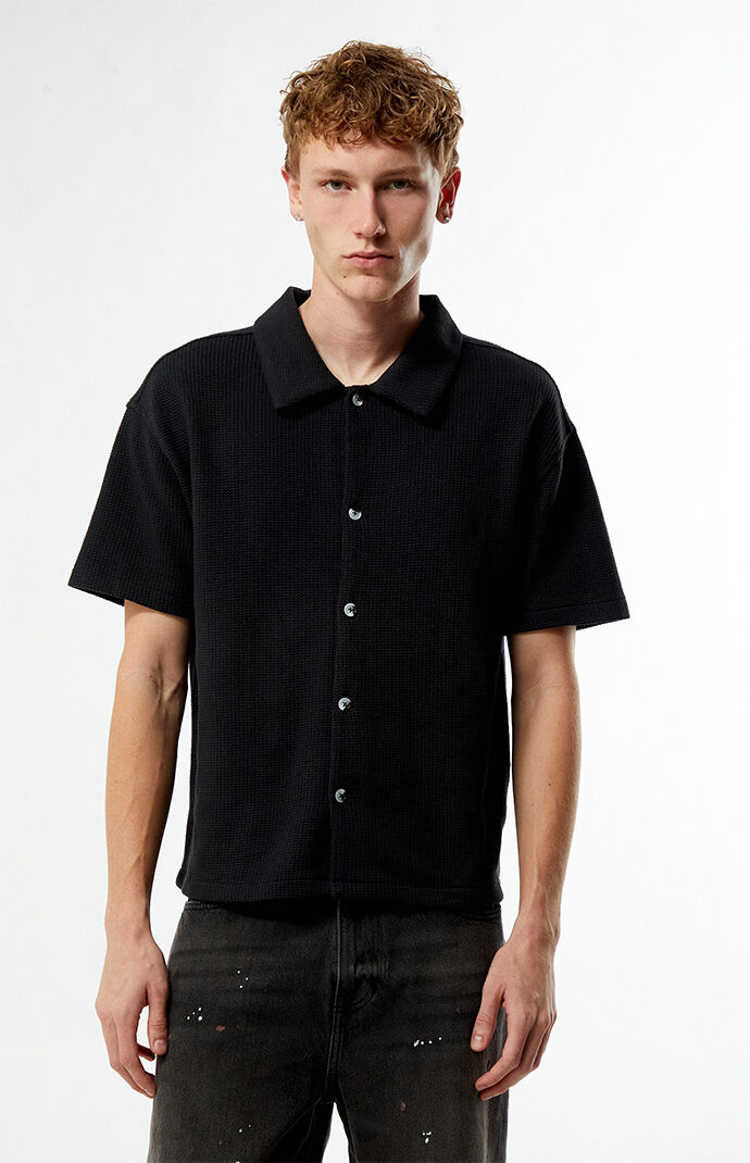 Pacsun Leone Solid Textured Camp Shirt