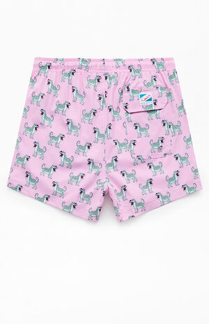 Pink Cheetah 3.5" Swim Trunks image number 2