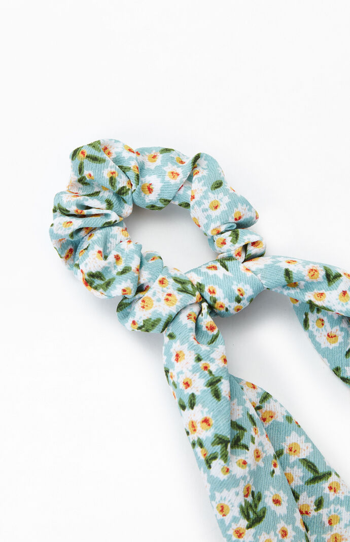 Floral Flowy Scrunchie