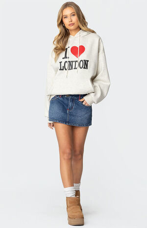 London Lover Oversized Hoodie image number 4
