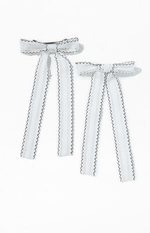 2 Pack Scallop Bow Clips image number 1