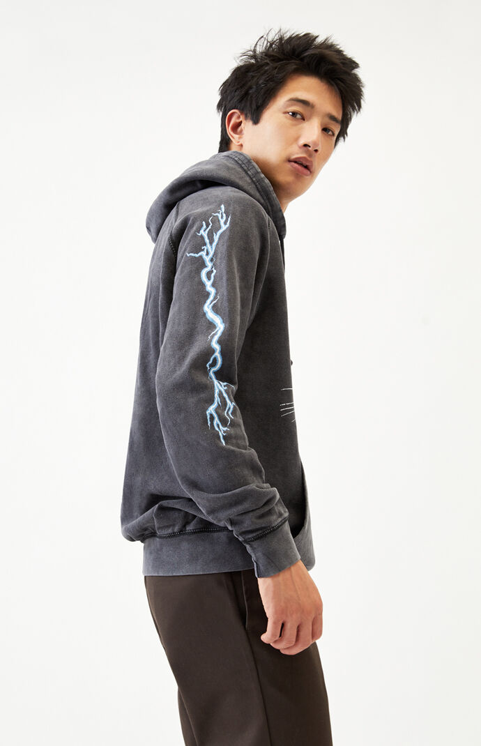 Washed Lightning Strikes Hoodie