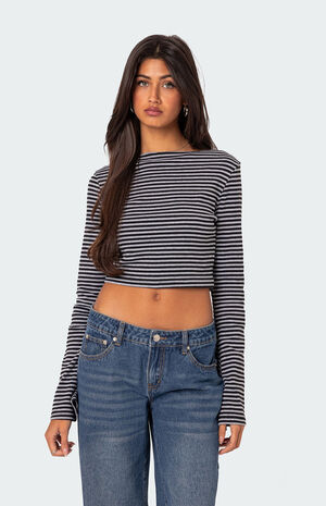 Charlee Striped Long Sleeve Top image number 1