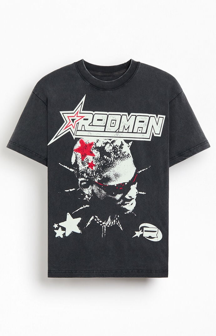 ★PACSUN★RODMAN BRAND スターグローブTシャツ RODMAN BRAND Star Camo Oversized T-Shirt | PacSun