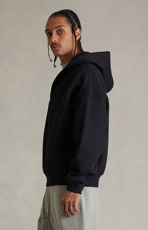 Black Property Lounge Half Zip Hoodie image number 3