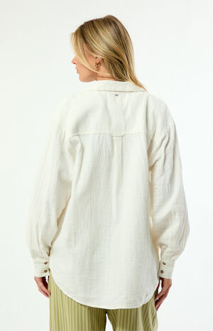 Wanderer Solid Long Sleeve Oversized Shirt image number 3