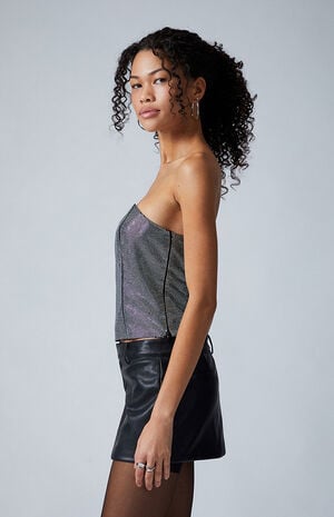 Lucy Rhinestone Studded Corset image number 4