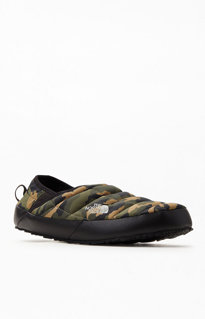 north face camo slippers