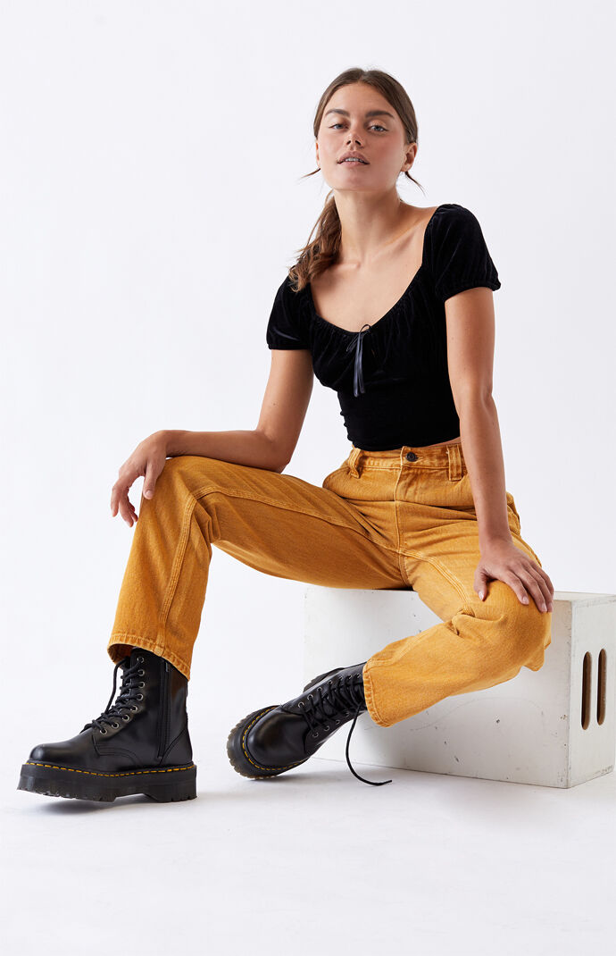 Velvet Crop Top