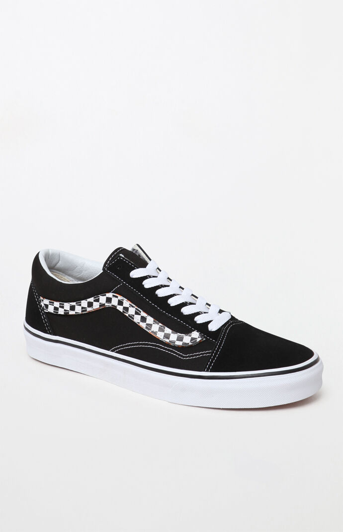 vans old skool side stripe velcro