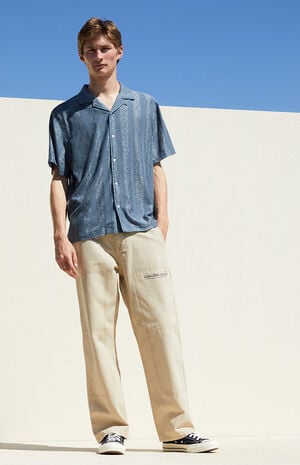 Khaki Baggy Carpenter Jeans image number 5