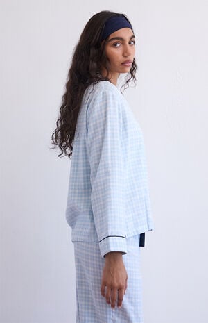 Flannel Long Sleeve Pajama Shirt image number 3