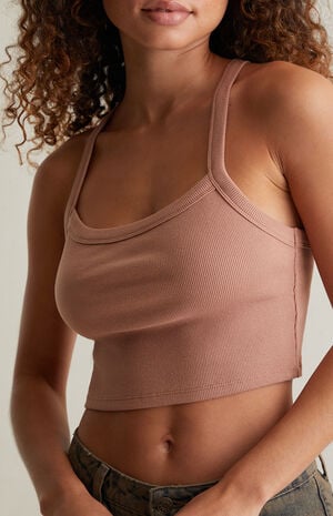 Honey Ribbed Tank Top image number 1