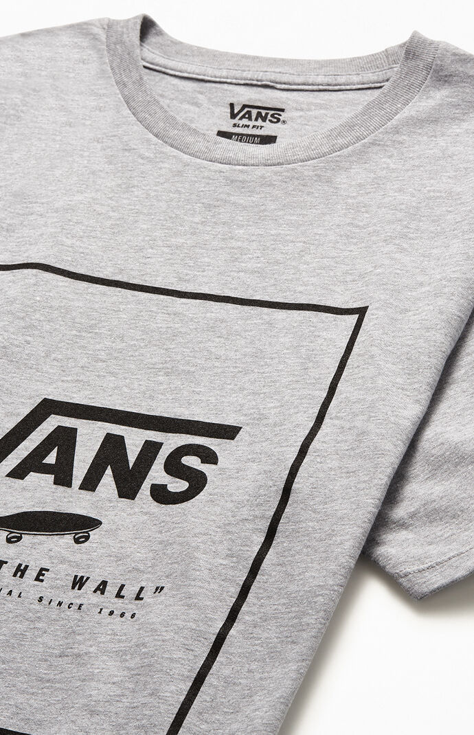Gray Print Box T-Shirt