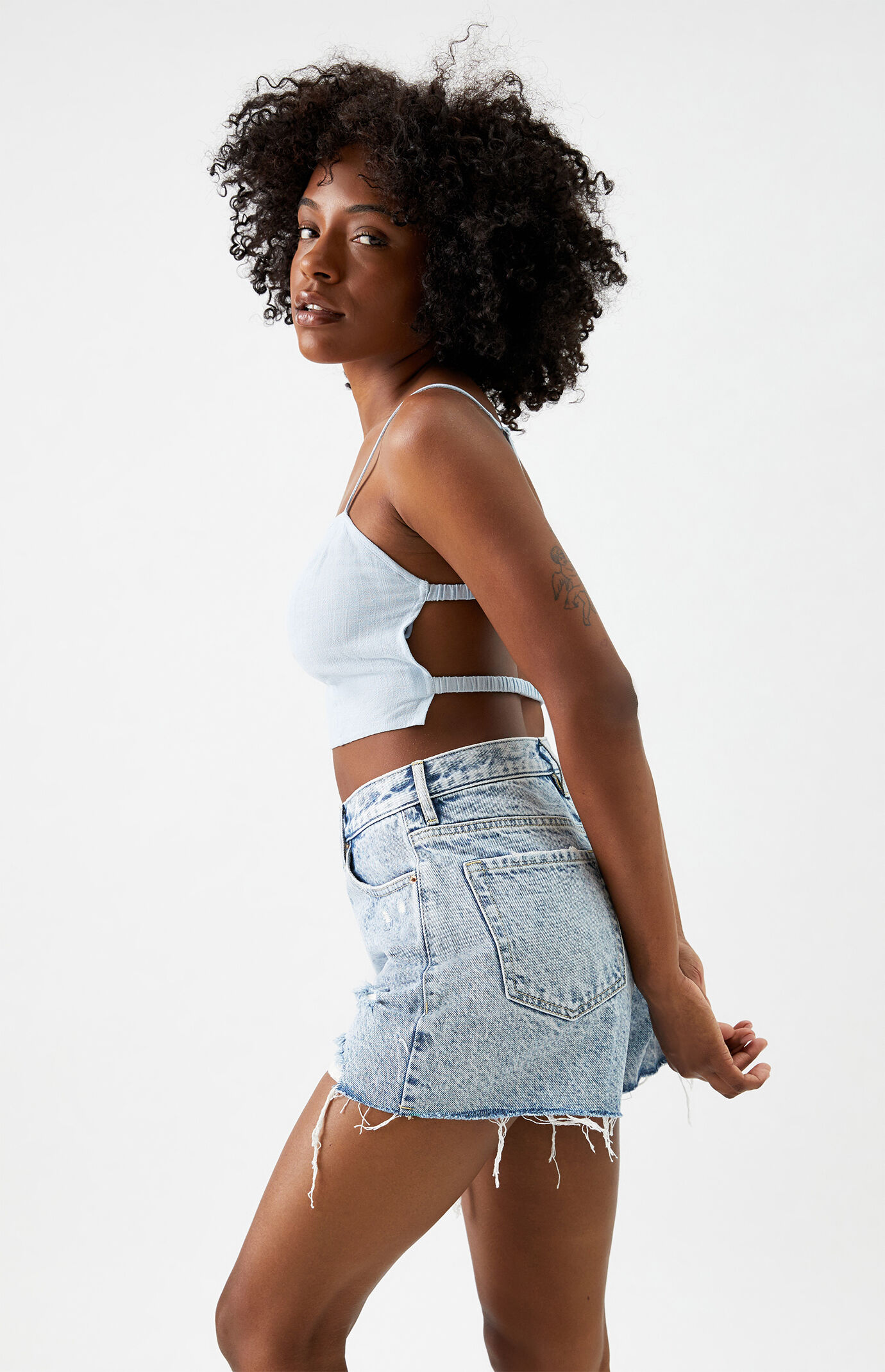 Denim shorts pacsun 2025