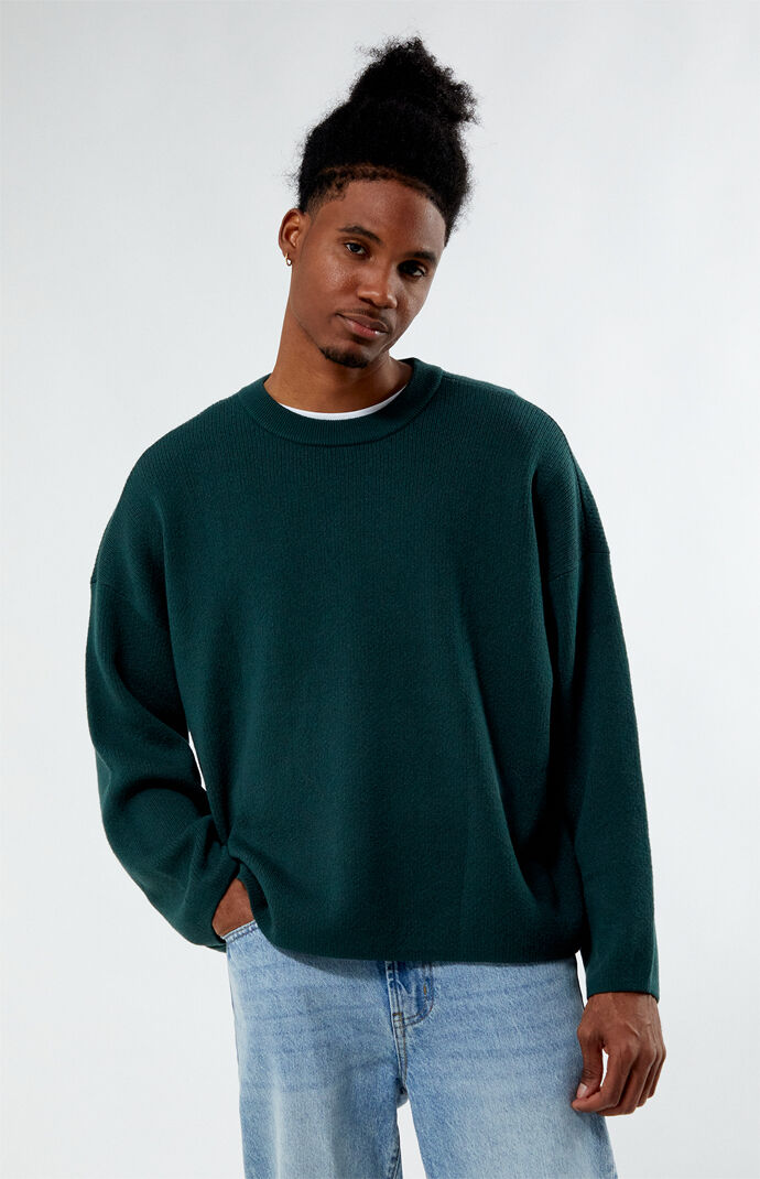 salsation Crop sweater ダークブルー　Lサイズ 1200W-4047-CharGreyHt-12-