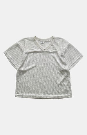 '90s Mesh Jersey V-Neck Crop Top image number 1