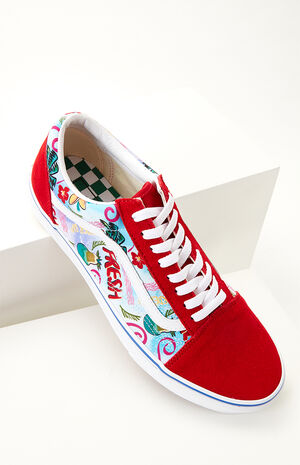 Red UA Old Skool Shoes image number 1