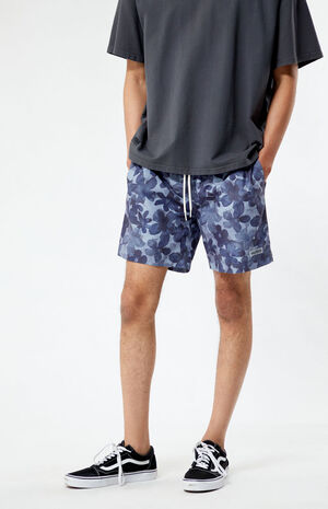 Recycled Tonal Floral 6.5" Swim Trunks image number 3