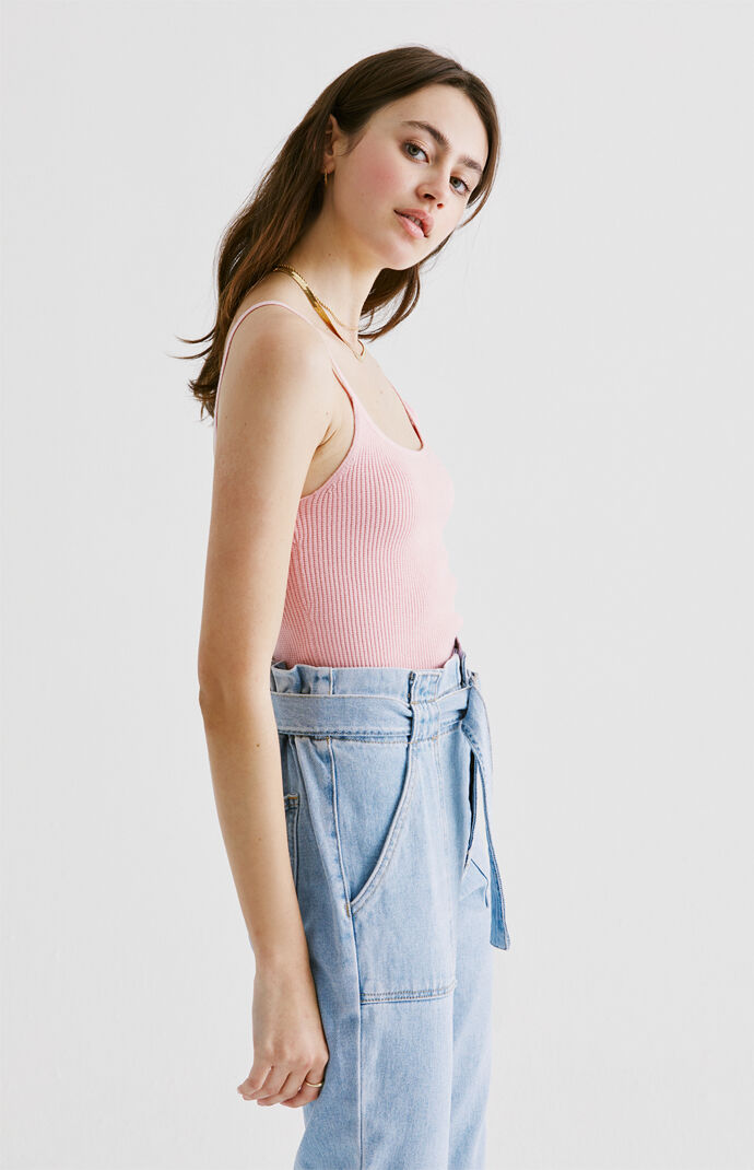 Ribbed Scoop Cami Top