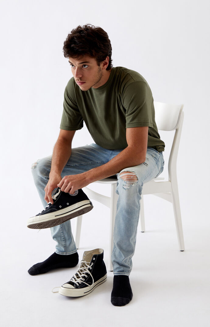 Light Ripped Skinny Jeans