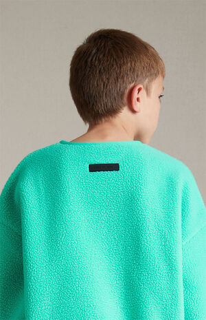 Essentials Mint Leaf Polar Fleece Crew Neck Sweatshirt image number 4
