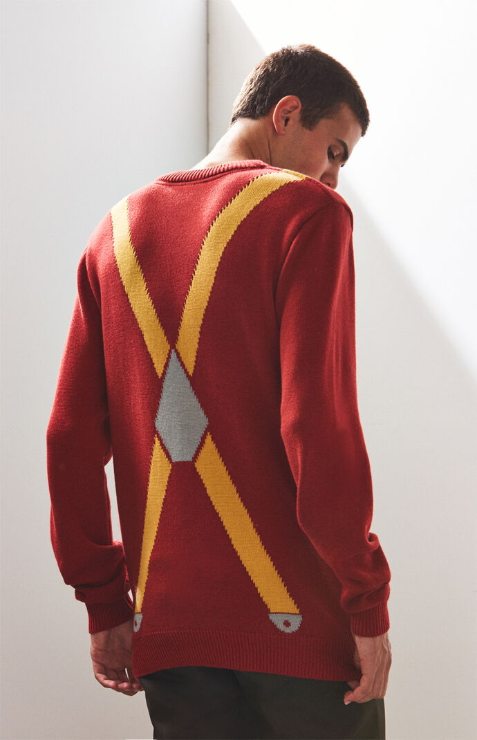 Suspenders Light Up Crew Neck Sweater