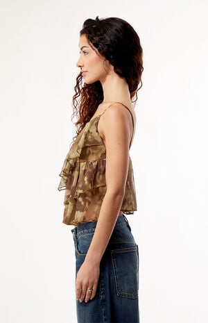 Marisol Ruffle Tiered Tank Top image number 3