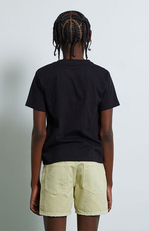 Eco Green Denim Shorts image number 6