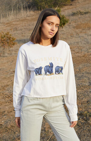 Cream Presley Yosemite Long Sleeve T-Shirt image number 1