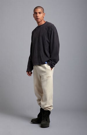 Black Vintage Wash Heavyweight Oversized Long Sleeve T-Shirt image number 6