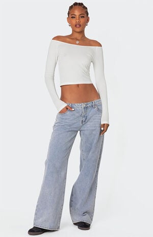 Tahlia V Neck Off Shoulder Top image number 2