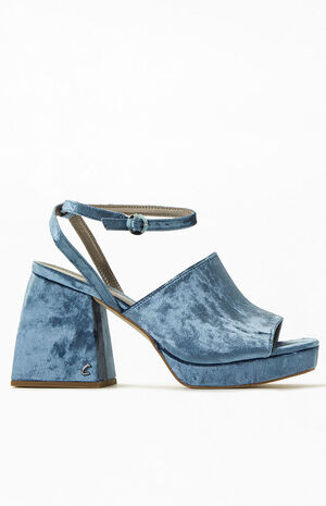 Women's Blue Miranda Block Heels image number 2