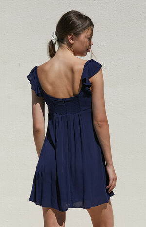 Keyhole Babydoll Mini Dress image number 3