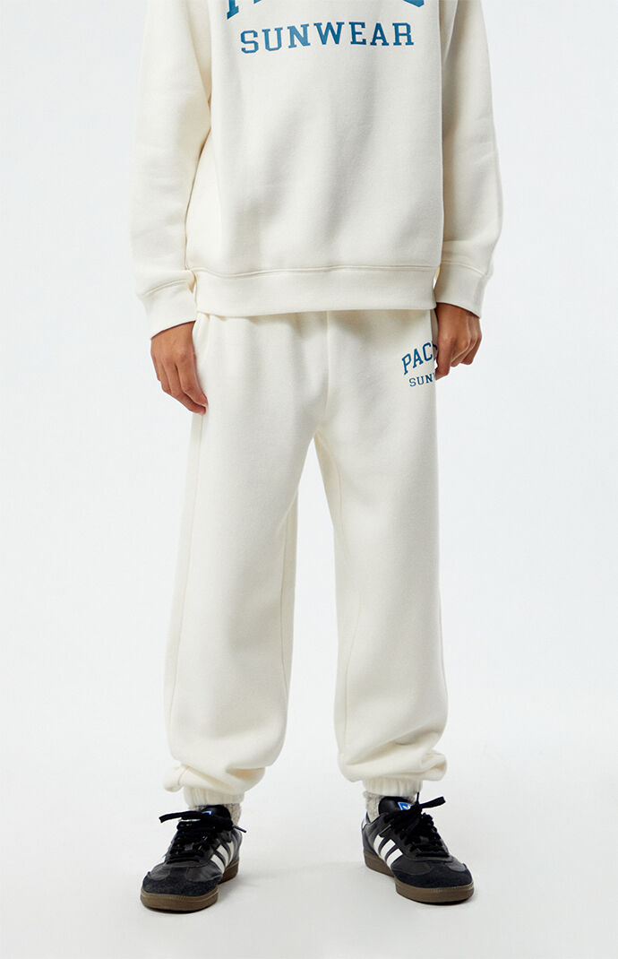 PacSun Kids Off White Pacific Sunwear Sweatpants | PacSun