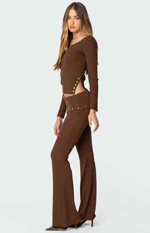 Aries Studded Fold Over Leggings image number 5