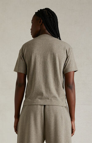 Women's Heather Grey T-Shirt image number 4