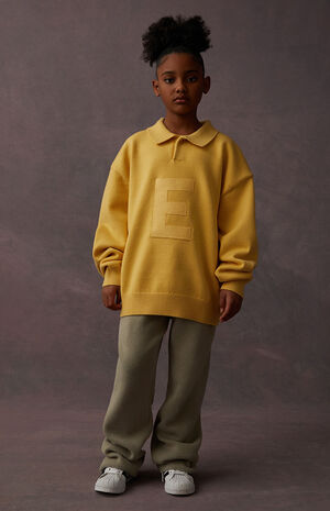 Light Tuscan Knit Polo Sweater image number 6