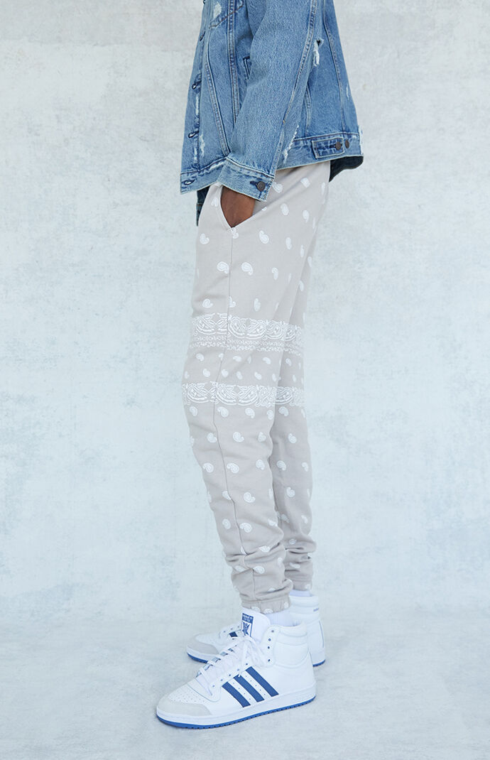 Terry Paisley Jogger Sweatpants