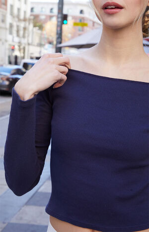 Blue Mayson Off-The-Shoulder Top image number 2