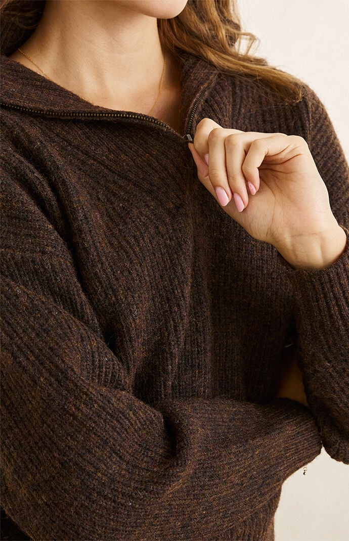 Rhythm Quincy Quarter Zip Sweater