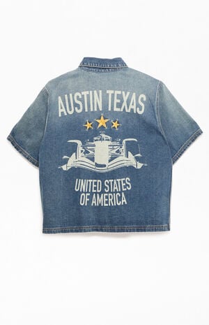 x Pacsun Denim Medallion Work Shirt image number 3