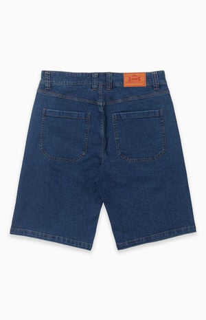 Indigo Wash Slacker Denim Jorts image number 2