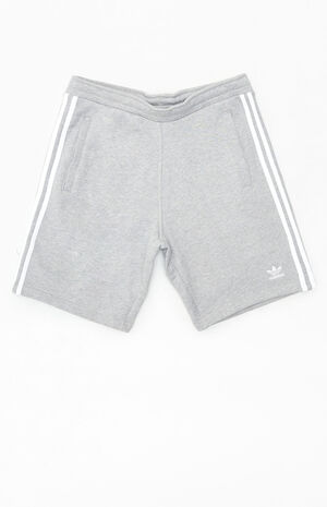 Heather Grey 3-Stripes Active Shorts image number 1