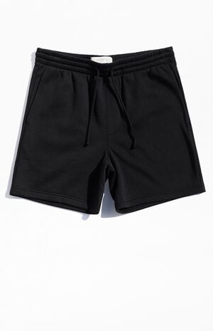 Fleece Black Sweat Shorts